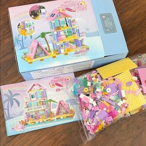 Seaside Villa Building Set - Pink, Purple & Yellow -
